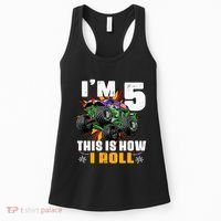 Monster Trucks 5th Birthday Party Five Years Women's Tank Top thumb 0