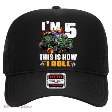 Monster Trucks 5th Birthday Party Five Years Hat