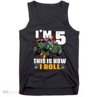 Monster Trucks 5th Birthday Party Five Years Tank Top thumb 0