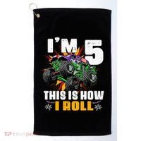 Monster Trucks 5th Birthday Party Five Years Golf Towel thumb 0
