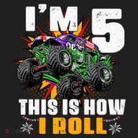 Monster Trucks 5th Birthday Party Five Years Golf Towel thumb 3