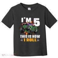 Monster Trucks 5th Birthday Party Five Years Toddler T-Shirt thumb 0