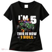 Monster Trucks 5th Birthday Party Five Years Women's T-Shirt thumb 0