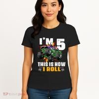 Monster Trucks 5th Birthday Party Five Years Women's T-Shirt thumb 4