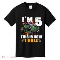 Monster Trucks 5th Birthday Party Five Years Kids T-Shirt thumb 0