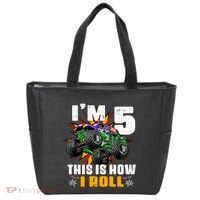 Monster Trucks 5th Birthday Party Five Years Tote Bag thumb 0