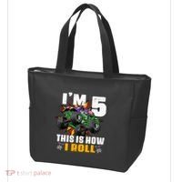 Monster Trucks 5th Birthday Party Five Years Tote Bag thumb 3