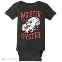 Moister Than An Oyster Funny Shucking Shellfish Shucker Baby Bodysuit thumb 0