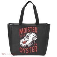Moister Than An Oyster Funny Shucking Shellfish Shucker Tote Bag thumb 0