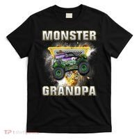 Monster Truck Are My Jam Monster Truck Grandpa T-Shirt thumb 0