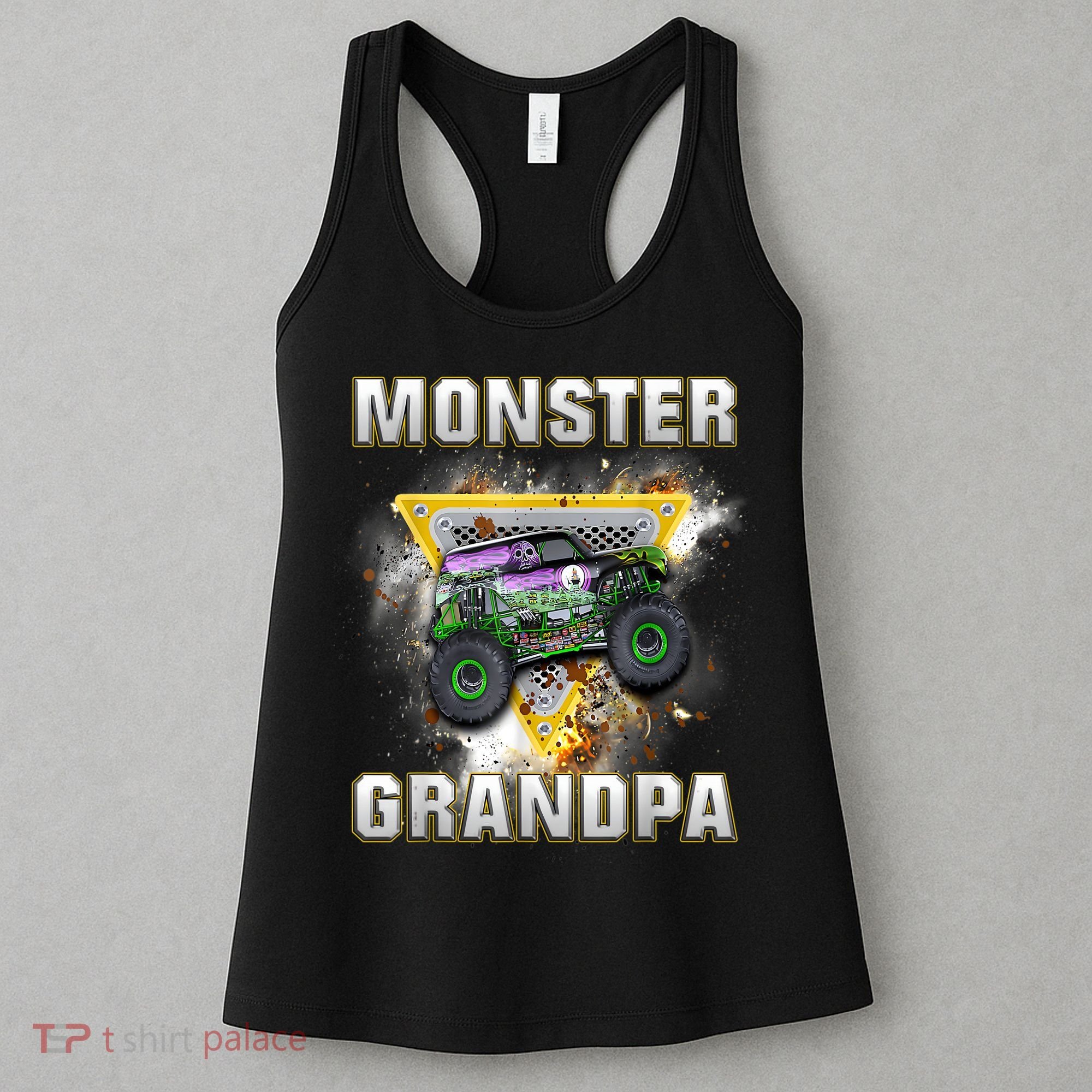 Monster Truck Are My Jam Monster Truck Grandpa Women's Tank Top