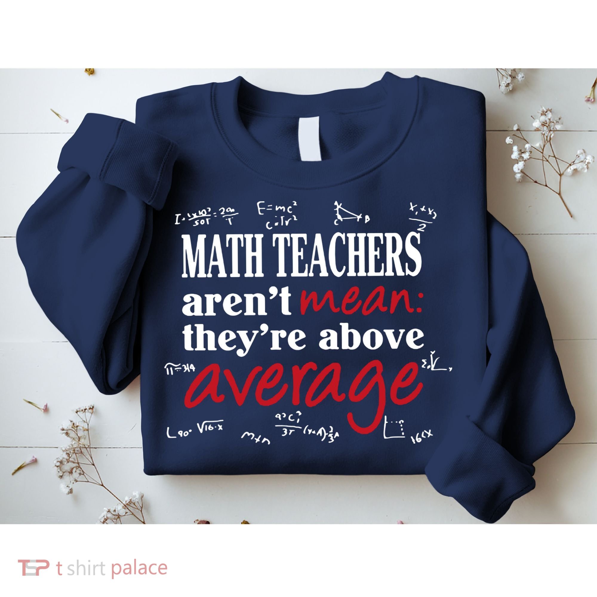 Math Teachers Aren’t Mean Above Average Sweatshirt