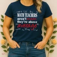 Math Teachers Aren’t Mean Above Average Women's T-Shirt thumb 2