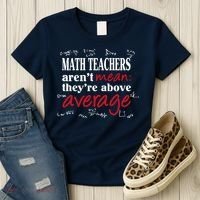 Math Teachers Aren’t Mean Above Average Women's T-Shirt thumb 3