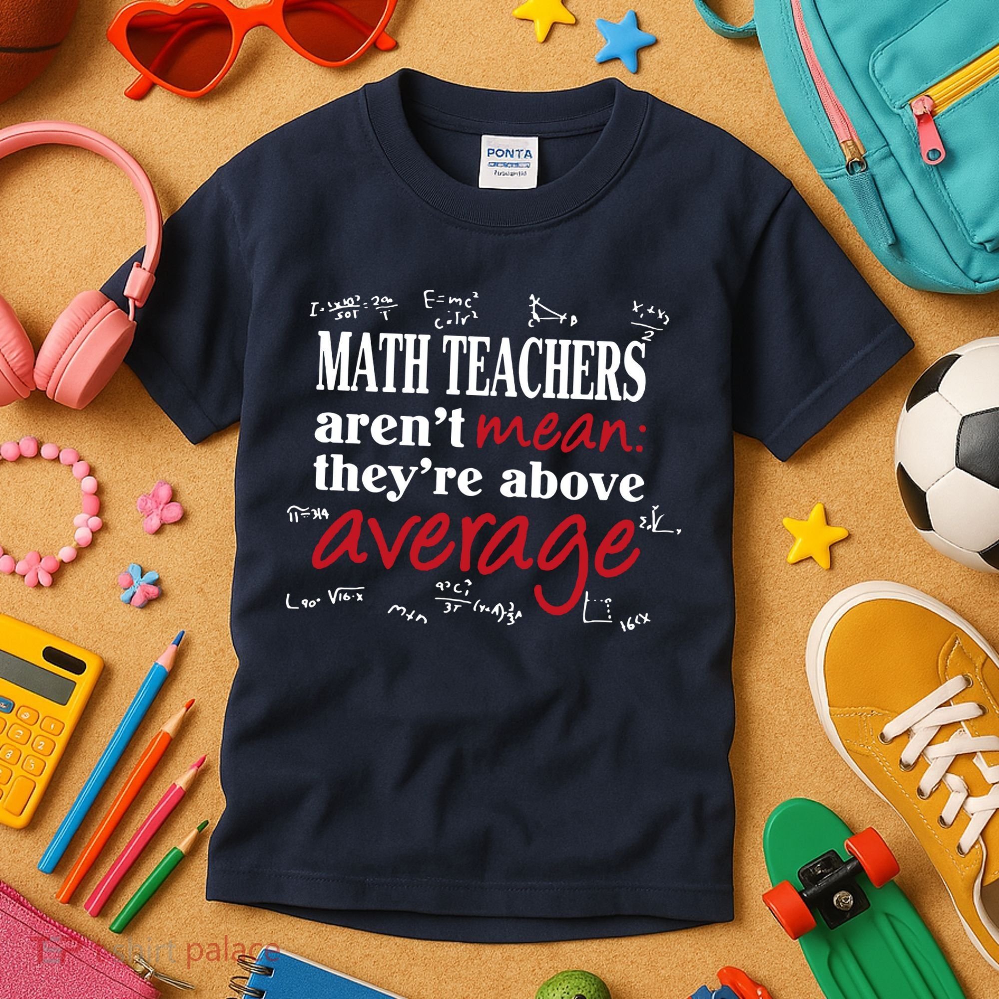 Math Teachers Aren’t Mean Above Average Kids T-Shirt