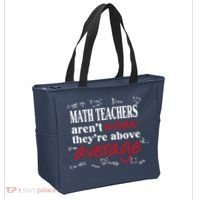 Math Teachers Aren’t Mean Above Average Tote Bag thumb 2
