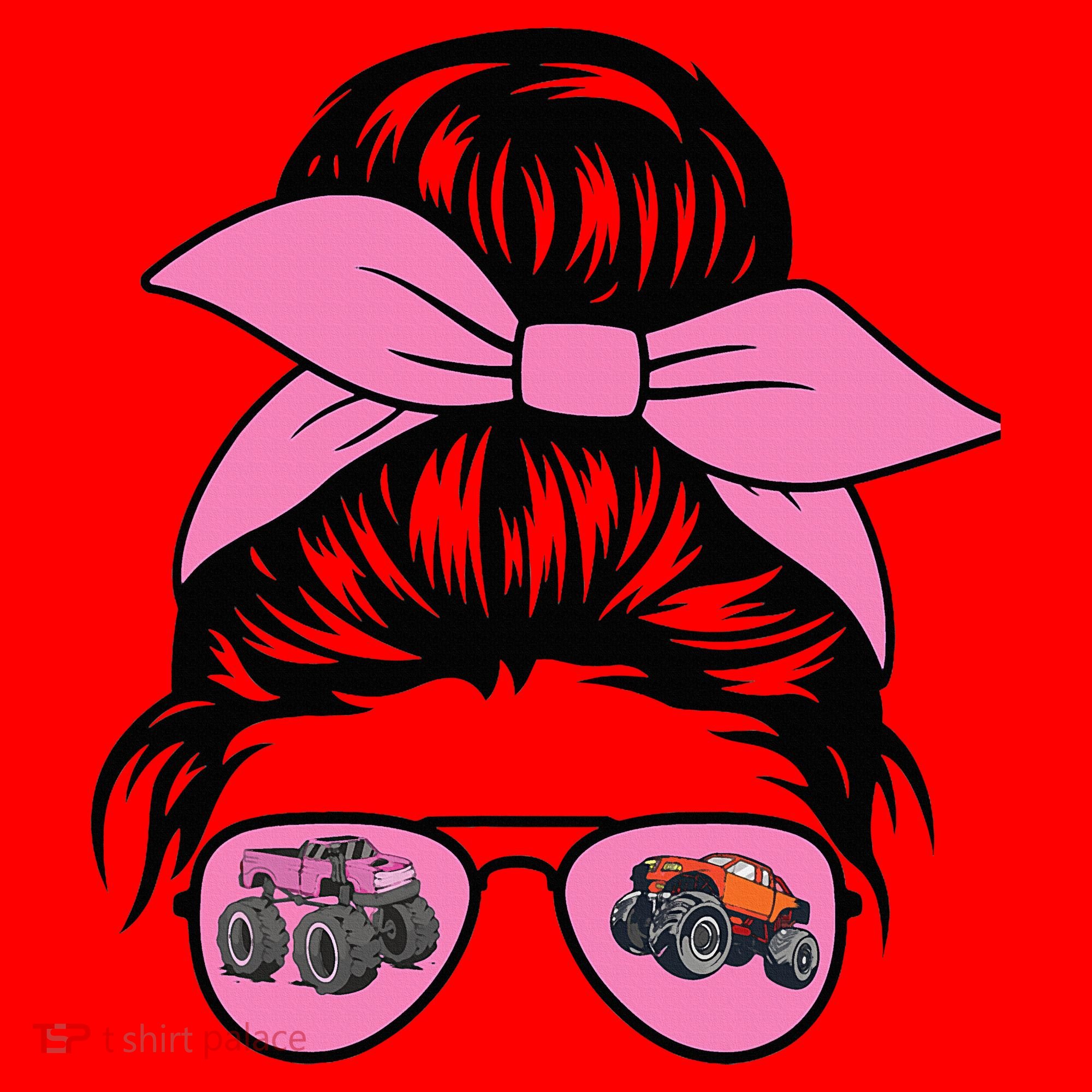 Monster Trucks Arena Smashers Jam Hot Messy Bun Santa Hat