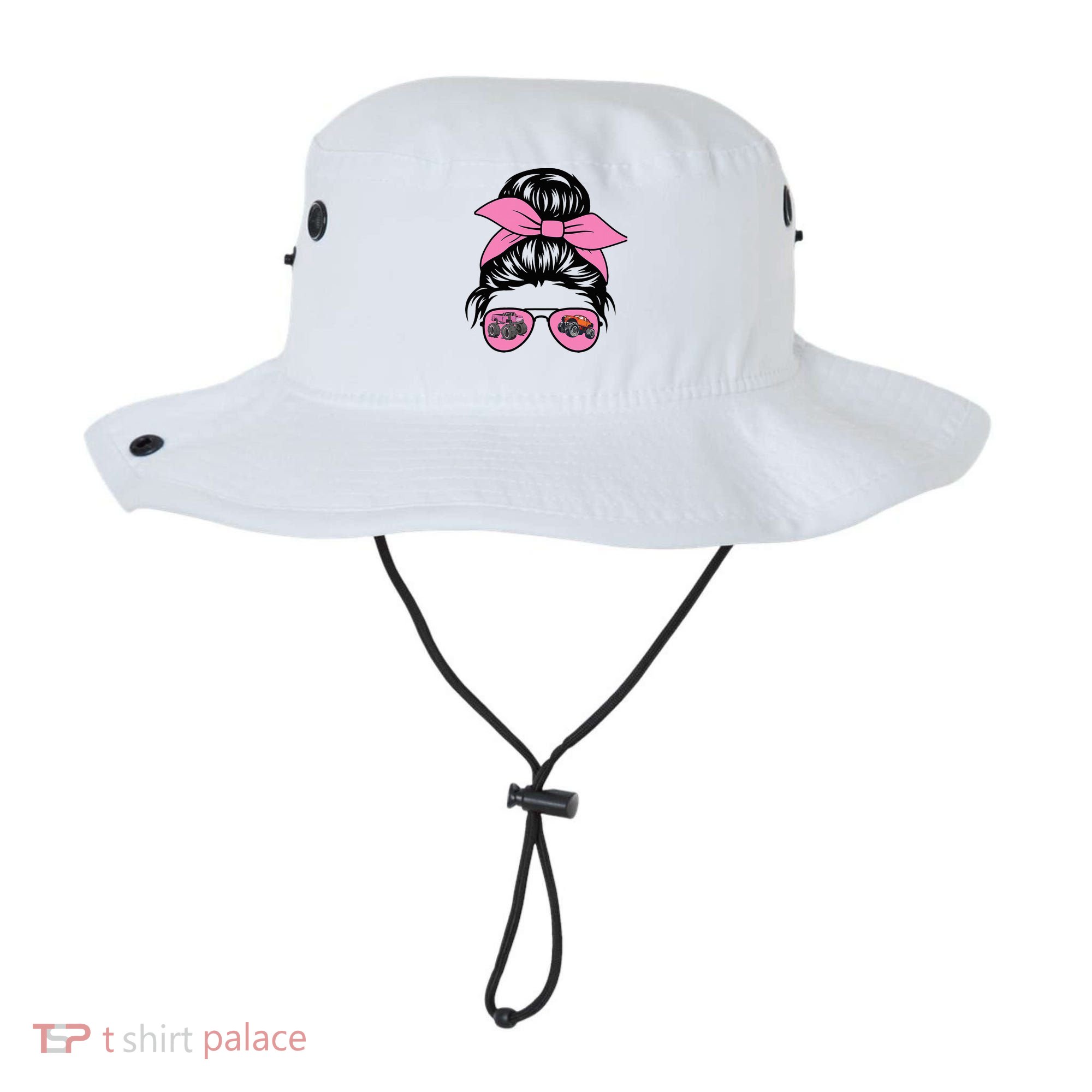 Monster Trucks Arena Smashers Jam Hot Messy Bun Bucket Hat