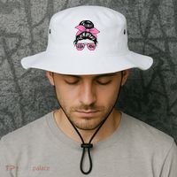Monster Trucks Arena Smashers Jam Hot Messy Bun Bucket Hat thumb 2