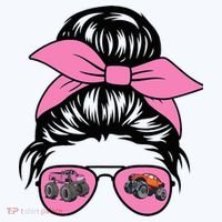 Monster Trucks Arena Smashers Jam Hot Messy Bun Hat thumb 2