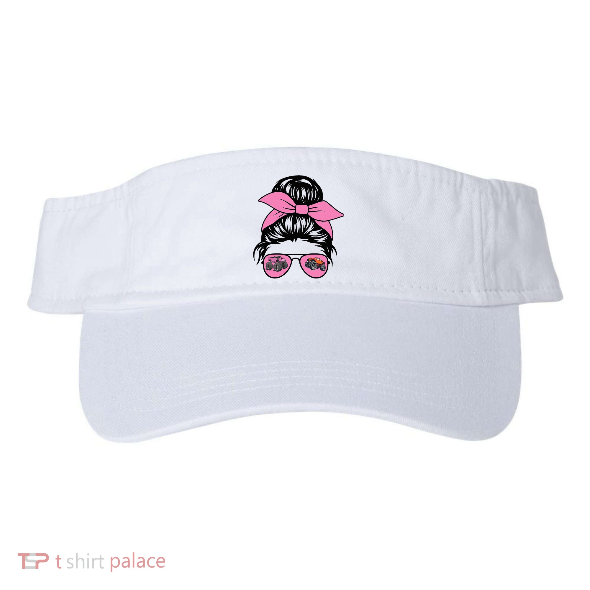 Monster Trucks Arena Smashers Jam Hot Messy Bun Visor