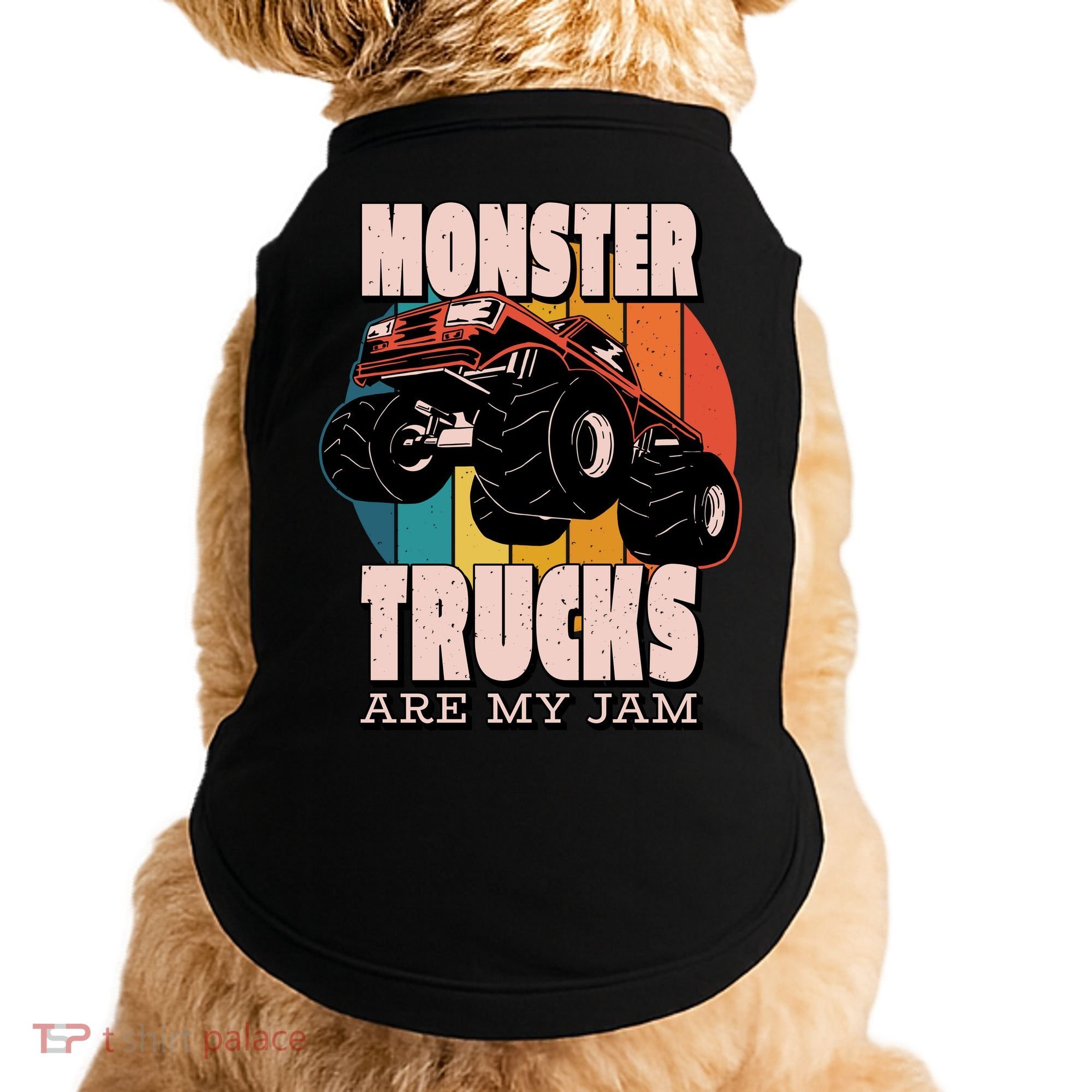 Monster Trucks Are My Jam Doggie Tank