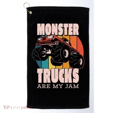 Monster Trucks Are My Jam Golf Towel