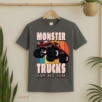 Monster Trucks Are My Jam T-Shirt thumb 2