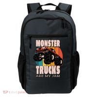 Monster Trucks Are My Jam Backpack thumb 0