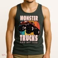 Monster Trucks Are My Jam Tank Top thumb 3