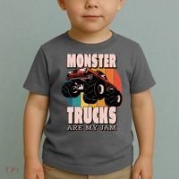 Monster Trucks Are My Jam Toddler T-Shirt thumb 2