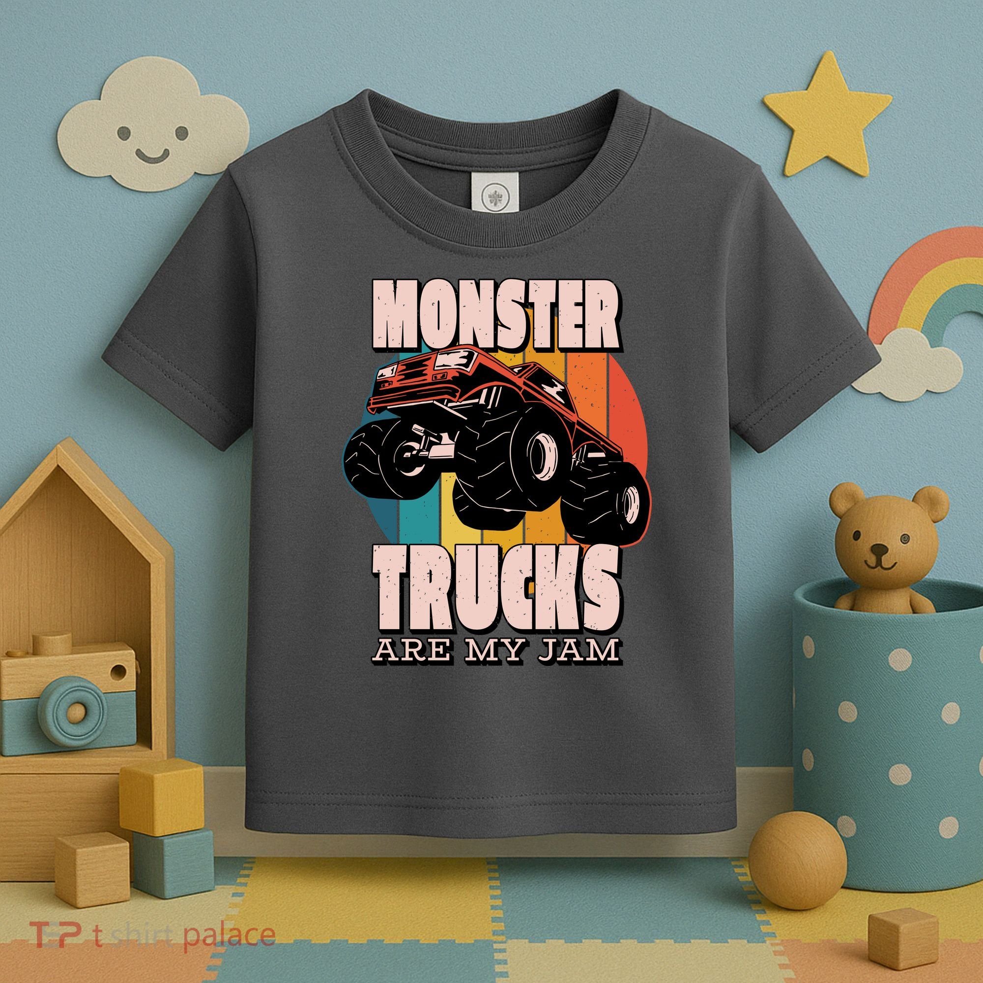 Monster Trucks Are My Jam Toddler T-Shirt