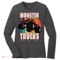 Monster Trucks Are My Jam Women's Long Sleeve Shirt thumb 0