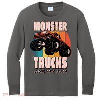 Monster Trucks Are My Jam Kids Long Sleeve Shirt thumb 0