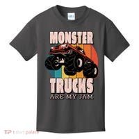 Monster Trucks Are My Jam Kids T-Shirt thumb 0