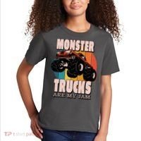 Monster Trucks Are My Jam Kids T-Shirt thumb 2