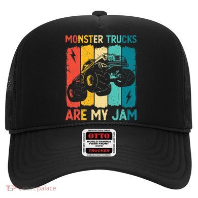 Monster Trucks Are My Jam Retro Vintage Monster Truck Hat