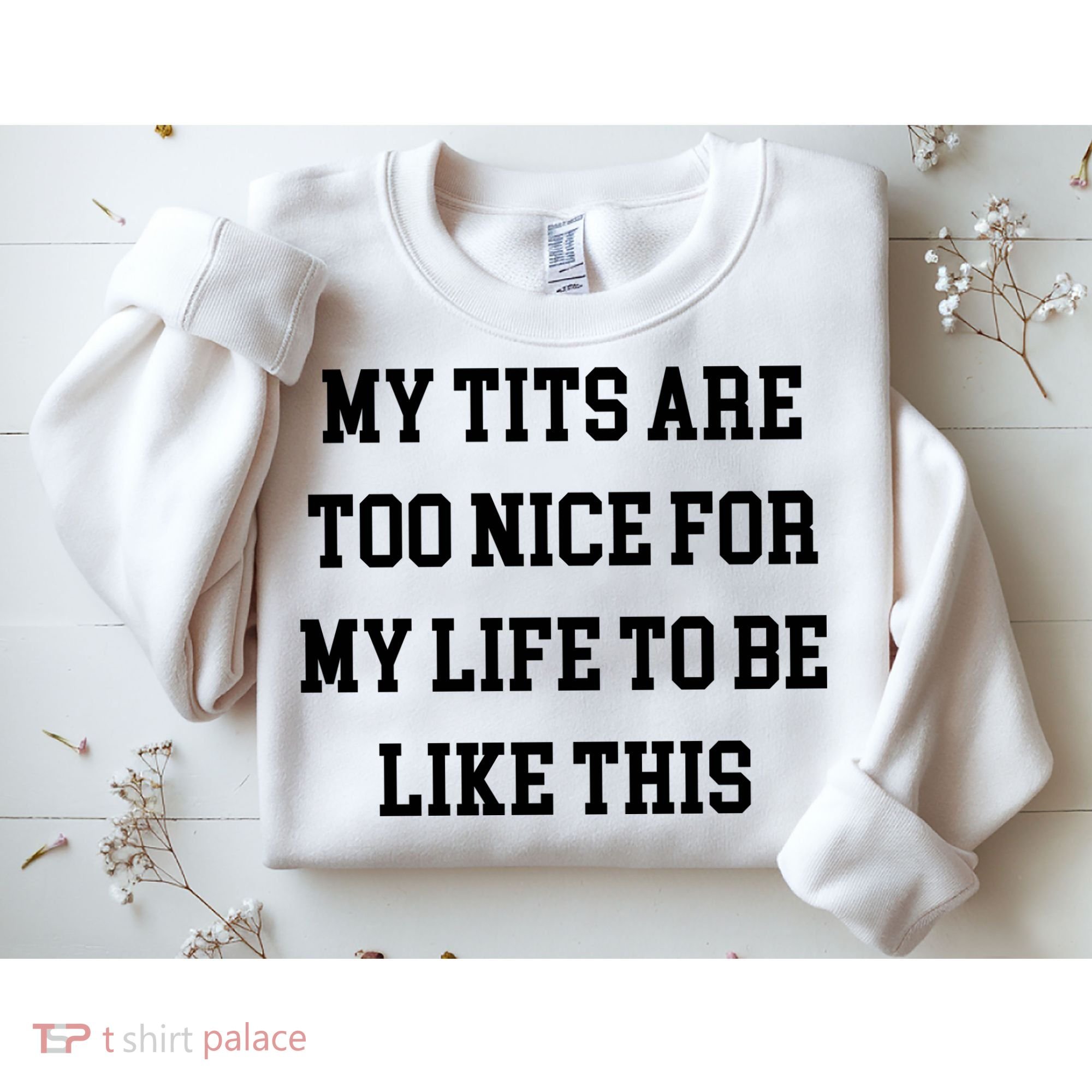 My Tits Are Too Nice For My Life To Be Sweatshirt