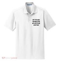 My Tits Are Too Nice For My Life To Be Dry Zone Grid Polo thumb 0