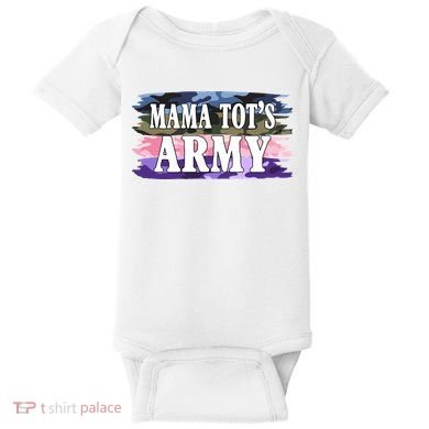 Mama Tots Army Baby Bodysuit