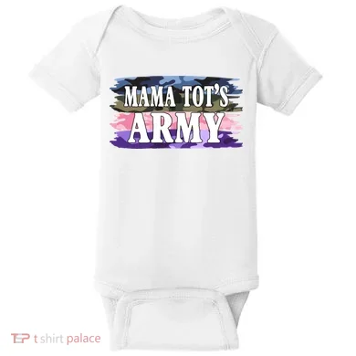 Mama Tots Army Baby Bodysuit