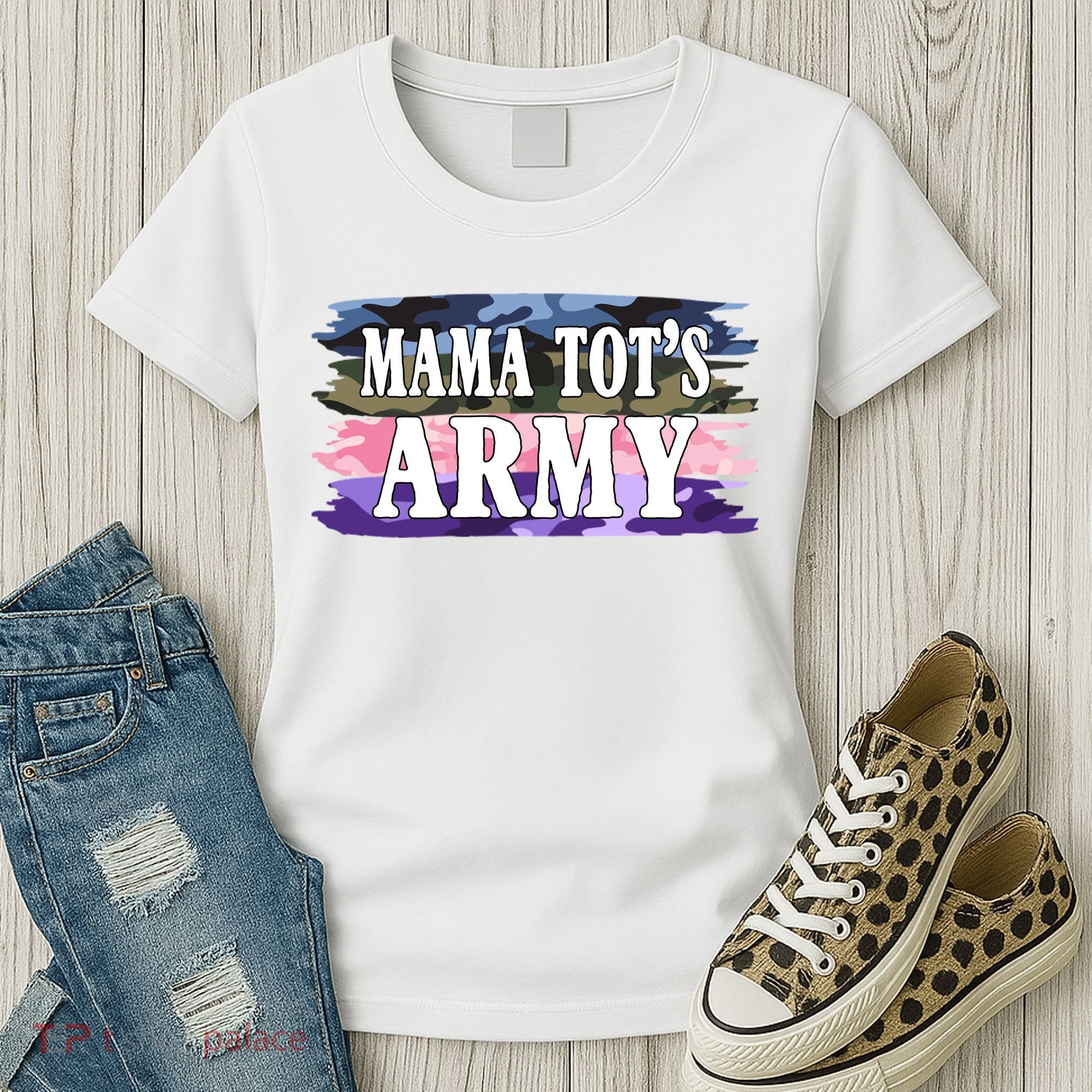 Mama Tots Army Women's T-Shirt