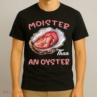 Moister Than An Oyster Funny Inappropriate Adult Humor T-Shirt thumb 3