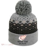 Moister Than An Oyster Shucking Funny Shellfish Shucker The Baniff Cuffed Pom Beanie thumb 0