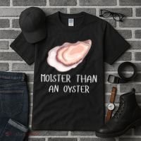 Moister Than An Oyster Shucking Funny Shellfish Shucker Tall T-Shirt thumb 3