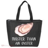 Moister Than An Oyster Shucking Funny Shellfish Shucker Tote Bag thumb 0