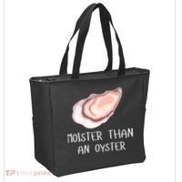 Moister Than An Oyster Shucking Funny Shellfish Shucker Tote Bag thumb 2