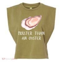 Moister Than An Oyster Shucking Funny Shellfish Shucker Garment-Dyed Women's Muscle Tee thumb 0
