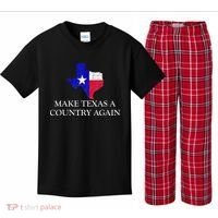 Make Texas A Country Again Texas Secede Texas Exit Texit Kids Plaid Pajama Set thumb 0