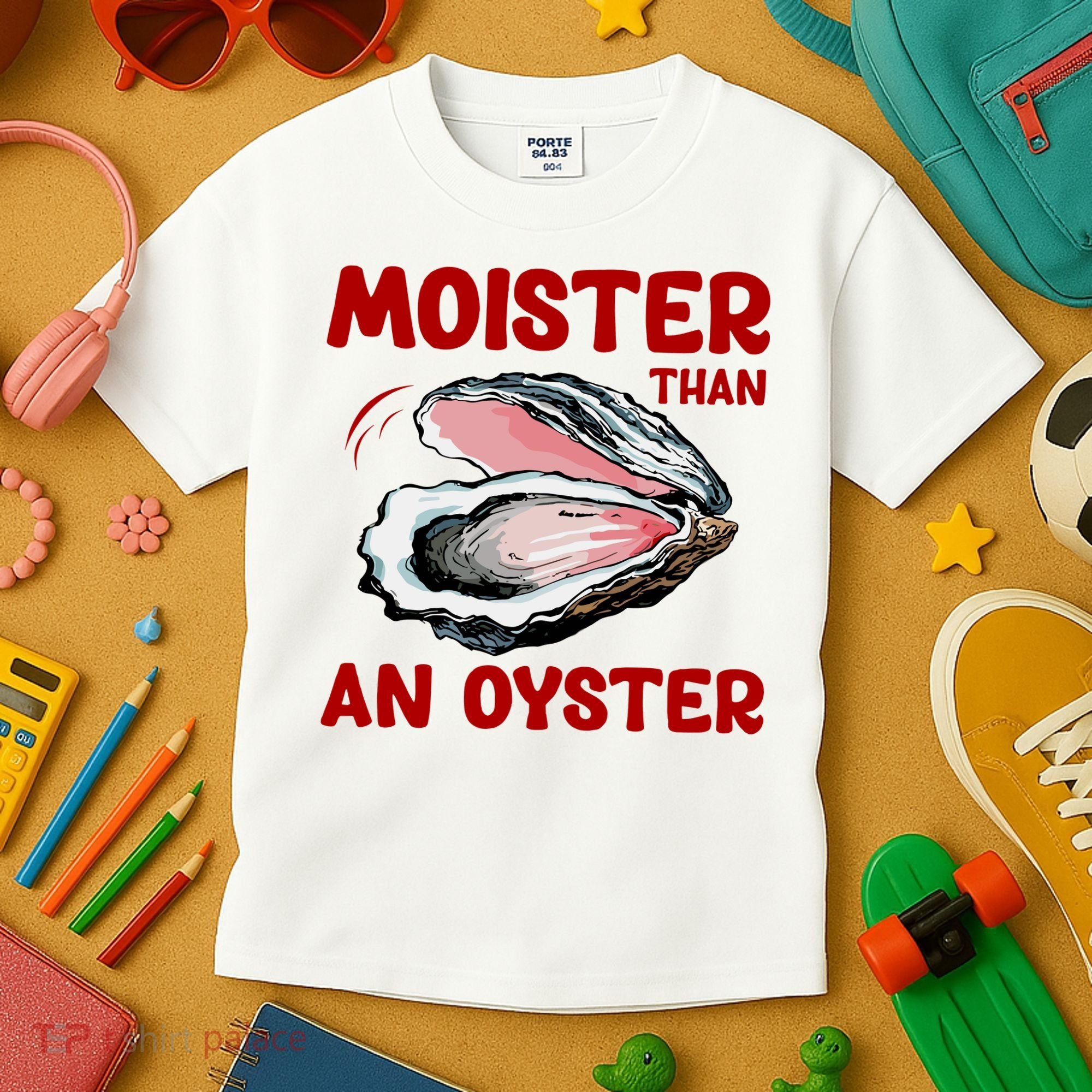 Moister Than An Oyster Kids T-Shirt